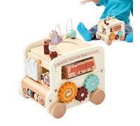 buus Educational Toys - Apprendimento giocattoli buus Forma per bambini | Autobus per l'apprendimento in età prescolare | Attività di combinazione dei colori e forme di costruzione