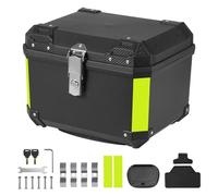 buusace Top Case Moto Top Cases per Moto, Lega di Alluminio Bagagliaio, Solido e Impermeabile, Valigia per Casco con Serratura di Sicurezza, Valigia da Viaggio per Lo Stoccaggio Casco (ABS-45L)