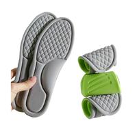 BUUV Solette Ortopediche in Memory Foam Unisex Soletta Deodorante for Scarpe Sport assorbe Il Sudore Accessori for Scarpe morbide(Black And Grey,45-46)