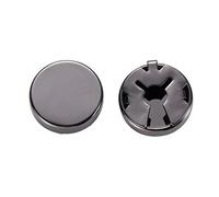 Buwei 1 paio di gemelli per polsini rotondi in ottone con copri polsini per camicia formale da uomo