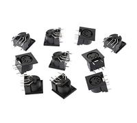 Buwei 10 Pz/Set Connettore Femmina per Montaggio a Pannello PCB DIN5 DIN 5 Pin Jack DS-5-01 Midi