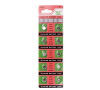 Buwei 10PCS Batteria a Bottone AG4 377A 377 LR626 SR626SW SR66 LR66 Batterie a Bottone Giocattoli Telecamera remota