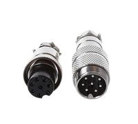 Buwei Gx16 Butting Aviation Male Connector Femmina 2/3/4/5/6/7/8 Pin