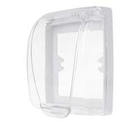 Buwei Interruttore a Muro in plastica Scatola di Copertura Impermeabile Lampada da Parete Presa per Pannello Campanello Flip cap Cover Accessorio da Cucina per Bagno Trasparente