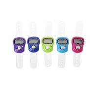 Buwei Mini Stitch Marker e Row Finger Counter LCD elettronico Digitale Tally Counter per Cucire Knitting Weave Tool Contatore Dito Colore Casuale