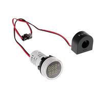 Buwei Voltmetro Digitale Amperometro 22mm Rotondo AC 50-500V 0-100A Volt Volt Amp Monitor