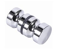 BuxiuGK 1 Paio Maniglie Porta per Doccia,Tondo Maniglione da Bagno in Lega di Alluminio con Vite M8 per cucina bagno casa ufficio Hotel,30mm