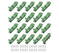 BuxiuGK 10Set(20Pezzi) PCB adattatore DIN rail per C45 guida DIN da 35 mm larghezza per Staffa di Montaggio per Scheda di Circuito Adattatore,Verde