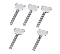 BuxiuGK 5 Pezzi Spremi Tubetto Dentifricio Tube Squeezer Spremitubetti in Metallo per Dentifricio Gel per Capelli Crema per Le Mani