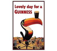 Buyartforless Guinness Beer Lovely Day Tucano su banderuola 45,7 x 30,5 cm pubblicitaria Poster Stampa Artistica Irlandese Stout Brew