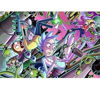 BUY ART FOR LESS Poster di Rick and Morty Chaos, 91 x 61 cm, multicolore