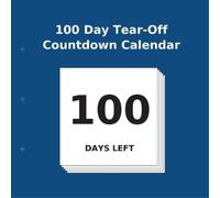 Buy Countdown Calendar 100 Day Tear-Off Countdown Calendar (Tascabile)