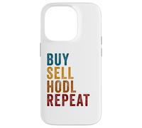 Buy, Sell, HODL, Repeat - Crypto Investing Vintage Custodia per iPhone 14 Pro