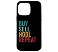 Buy, Sell, HODL, Repeat - Crypto Investing Vintage Custodia per iPhone 14 Pro Max