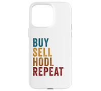 Buy, Sell, HODL, Repeat - Crypto Investing Vintage Custodia per iPhone 15 Pro Max