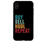 Buy, Sell, HODL, Repeat - Crypto Investing Vintage Custodia per iPhone XS Max