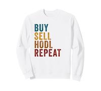 Buy, Sell, HODL, Repeat - Crypto Investing Vintage Felpa