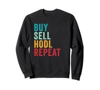Buy, Sell, HODL, Repeat - Crypto Investing Vintage Felpa