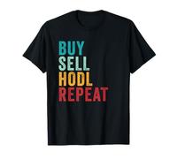 Buy, Sell, HODL, Repeat - Crypto Investing Vintage Maglietta
