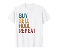 Buy, Sell, HODL, Repeat - Crypto Investing Vintage Maglietta