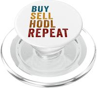 Buy, Sell, HODL, Repeat - Crypto Investing Vintage PopSockets PopGrip per MagSafe