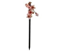 Buyao - Forcina per capelli con strass e fiori cinesi, decorazione per cosplay