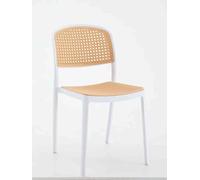 buybuy Kit Sedie Arredamento da Interno Firenze KITFIE001 (1, Bianca, 44x47x83)
