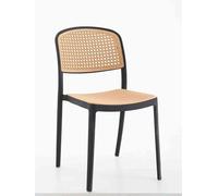 buybuy Kit Sedie Arredamento da Interno Firenze KITFIE001 (1, Nera, 44x47x83)