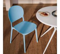 BUYBUY Sedia Torino in PP , robusta e moderna, impilabili Blu TOR001LB