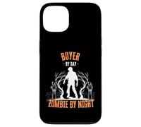 Buyer by Day Zombie by Night Divertente Halloween Creepy Retail Custodia per iPhone 13
