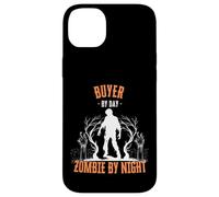 Buyer by Day Zombie by Night Divertente Halloween Creepy Retail Custodia per iPhone 14 Plus