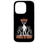 Buyer by Day Zombie by Night Divertente Halloween Creepy Retail Custodia per iPhone 14 Pro
