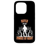 Buyer by Day Zombie by Night Divertente Halloween Creepy Retail Custodia per iPhone 15 Pro