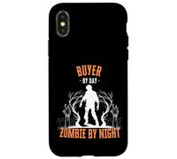 Buyer by Day Zombie by Night Divertente Halloween Creepy Retail Custodia per iPhone X/XS