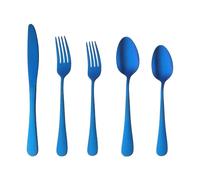 Buyer Star Posate 20 pezzi di stoviglie blu Utensili per 4 persone Posate blu