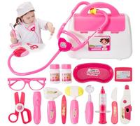 BUYGER Gioco Dottoressa Bambina 3 Anni, Set Valigetta Dottore Bambini