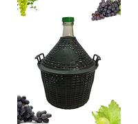 Buyglass Damigiana Litri 10 con Cesto plastica Completo di Tappo