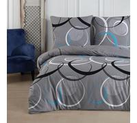 Buymax® Copripiumino Matrimoniale 200x220 100% Cotone 3 Pezzi Copripiumino - Set Biancheria da Letto 200 x 220 cm con 2 Federe 80x80 cm, Copripiumino Renforcé ÖKO-TEX con Cerniera