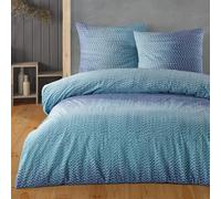 Buymax® Copripiumino Singolo 135x200 cm 2 Pezzi 100% Cotone - Completo Letto con Copripiumino e Federa 80x80 cm, Set Renforcé con Motivo a Pois Puntini, Blu-Verde