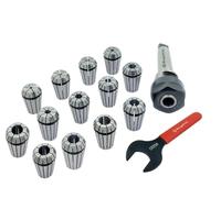 Buyohlic ER20-14 pezzi Set di pinze Gamma 1/16-1/2 "Adottatore pinza di fresatura con chiave (MT3)