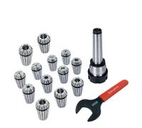 Buyohlic ER20 - Set di 14 pinze con adattatore per pinza di fresatura da 1/16-1/2" con chiave (barra di traino MT2)