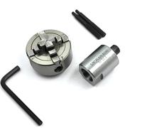 Buyohlic Mandrino piccolo diametro 50 mm con filettatura M12 x 1 con adattatore mandrino da 5/8 '' (mandrino indipendente a 4 ganasce 50 mm)