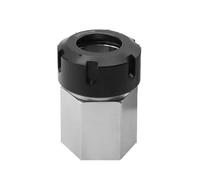 Buyohlic Precision ID rettificato blu abbinato ER-32 pinza mandrino adattatore blocco per tornio CNC (forma esagonale))