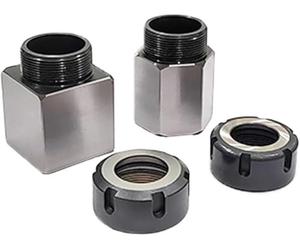Buyohlic Precision ID terra blu abbinato ER-32 pinza mandrino adattatore blocco per tornio CNC (Set di entrambi)