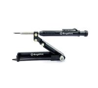 BUYOHLIC Strumento di scrittura della lega di alluminio con la matita del foro profondo, matita di costruzione multi-funzione Scribing Tool