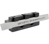 Buyohlic Supporto regolabile con separazione a T con lama per macchine utensili tornio (gambo 10 mm (lama larga 1/2))