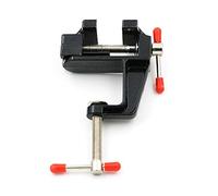 BUYSK Mini morsetto per panca da tavolo per modellismo fai da te per riparazioni fai da te modellazione pittura e artigianato, nero (lega di alluminio)