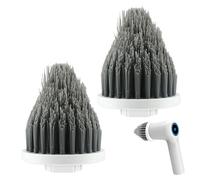Buysow 2 Pezzi Testine Spazzola a Cono per Lavapavimenti Elettrico, Compatibile con Spazzola Elettrica per Pulizia de Angoli Vasca Finestre Piastrelle in Cucina e Bagno
