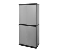 BuyStar Armadio in Resina con Anta Scorrevole da Esterno - Ripiani Interni, Senza Viti, Robusto, Garage, Terrazzo, Officina, Lavabile, Organizzazione - Made in Italy