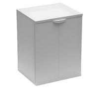 Buystar Mobile Coprilavatrice 2 Ante in Resina 68,5x64x88h cm - Resistente all'Umidità, Lavanderia, Garage, da Esterno, Interno, Appoggio, Sistema ad Incastro, Fermaporta - Made in Italy Bianco